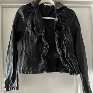 Free People leather jacket